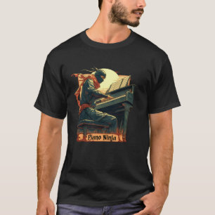 Funny Piano Ninja Piano Lover For Pianists Teacher T-Shirt