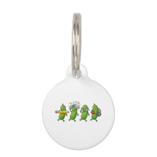 Funny Pickle Back to School Teacher Student Women  Pet Tag