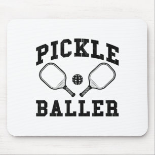 Funny pickle baller quote paddleball pickleball mouse pad