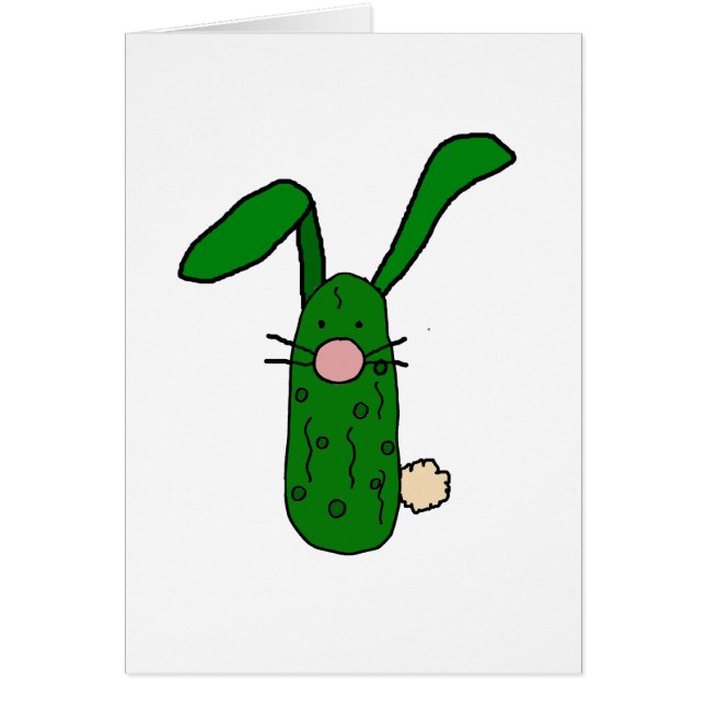 Funny Pickle Bunny Rabbit Art (Front)
