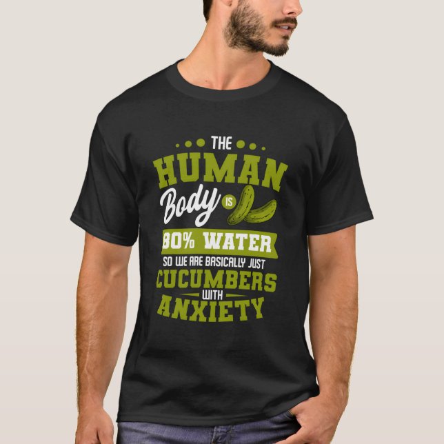 Funny Pickle Cucumber Vegetable Lover T-Shirt (Front)