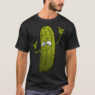 Funny Pickle Designs For Men Women Cucumber Dancin T-Shirt