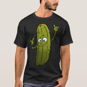 Funny Pickle Designs For Men Women Cucumber Dancin T-Shirt