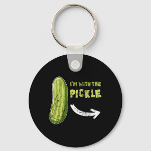 Funny Pickle i'm With The Pickle' Matching Hallowe Key Ring