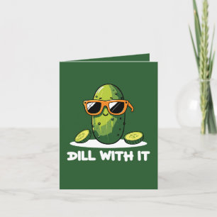 Funny pickle lovers customizable card