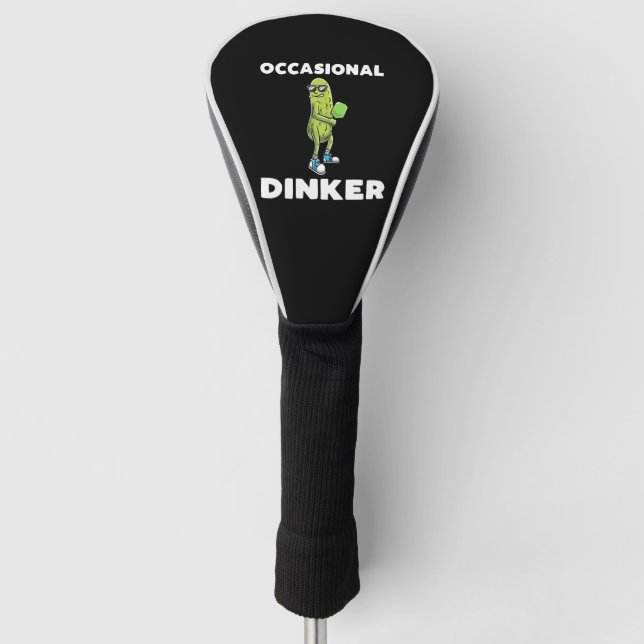 Funny Pickle Lovers Dill Pickleball Player         Golf Head Cover (Front)