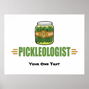 Funny Pickle Lovers Title PICKLEOLOGIST Poster