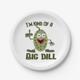 Funny Pickle Party Paper Plates