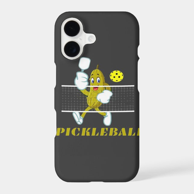 Funny Pickle Playing Pickleball  (Back)