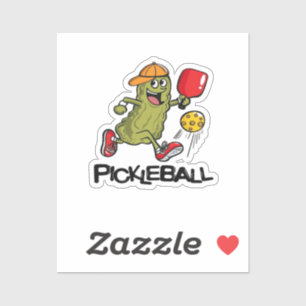 Funny Pickle Playing Pickleball 