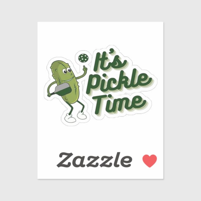 Funny Pickle Playing Pickleball  (Sheet)