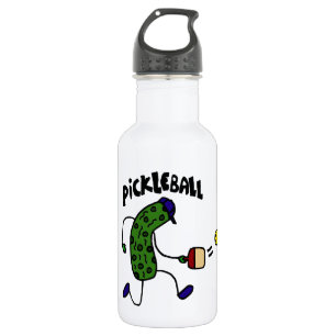 Funny Pickle Playing Pickleball 532 Ml Water Bottle