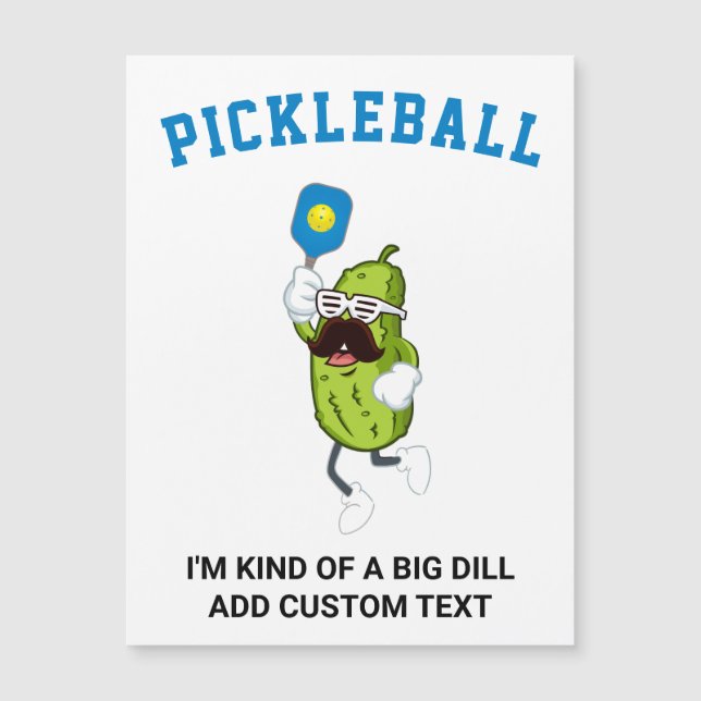 Funny Pickle Playing Pickleball Add Custom Text (Front)