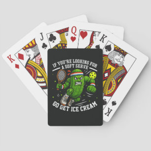 Funny Pickle Playing Pickleball Cards