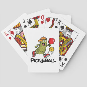 Funny Pickle Playing Pickleball Cards