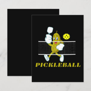 Funny Pickle Playing Pickleball Enclosure Card