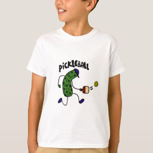 Funny Pickle Playing Pickleball T-Shirt