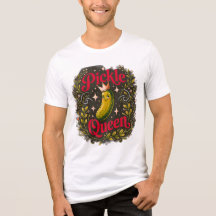 Funny Pickle Queen Men's T-Shirt - Quirky Foodie H