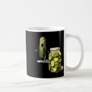 Funny Pickle Surprise A Cucumber And A Jar Of Slic Coffee Mug