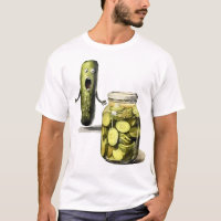 Funny Pickle Surprise A Cucumber And A Jar Of Slic