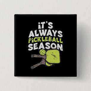 Funny Pickleball 15 Cm Square Badge