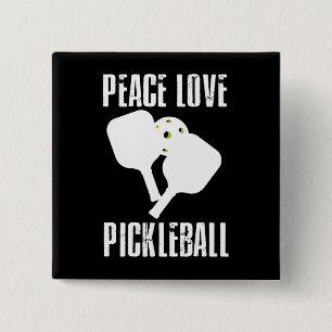 Funny Pickleball 15 Cm Square Badge