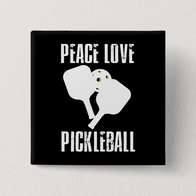 Funny Pickleball   15 Cm Square Badge (Front)