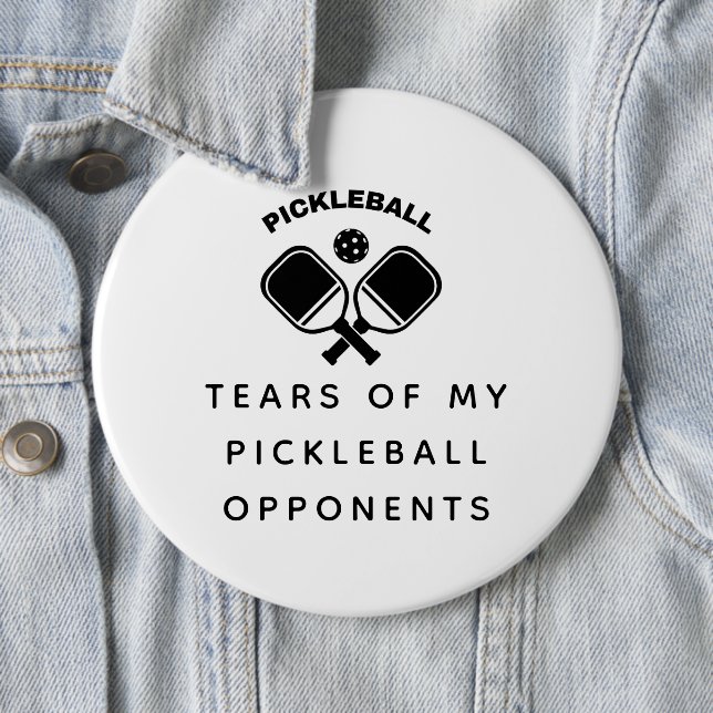 Funny  Pickleball  6 Cm Round Badge (In Situ)