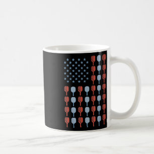 Funny Pickleball American Flag Usa Men Women 4th O Coffee Mug
