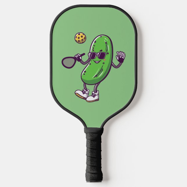 Funny Pickleball and Cool Cucumber: Playful Paddle (Front)