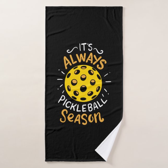 Funny Pickleball Bath Towel (Bath Towel)