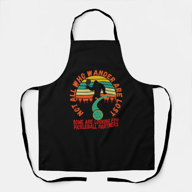Funny Pickleball Bigfoot   Apron (Front)
