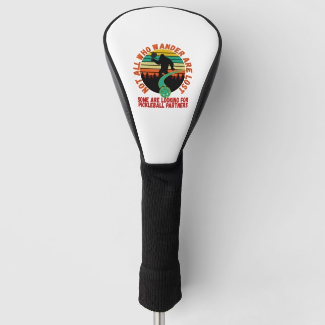 Funny Pickleball Bigfoot   Golf Head Cover (Front)