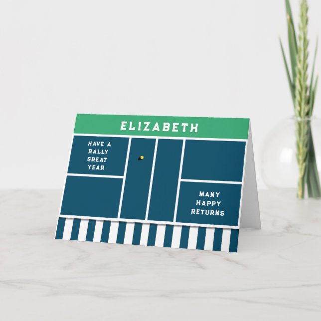 Funny Pickleball Birthday Card (Front)