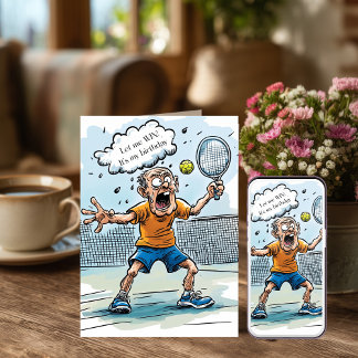 Funny Pickleball Birthday Card