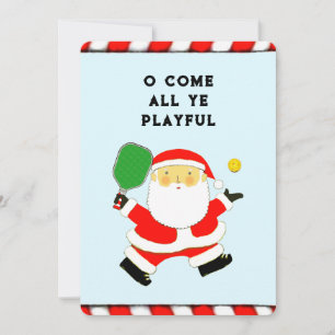 Funny Pickleball Christmas Holiday Card