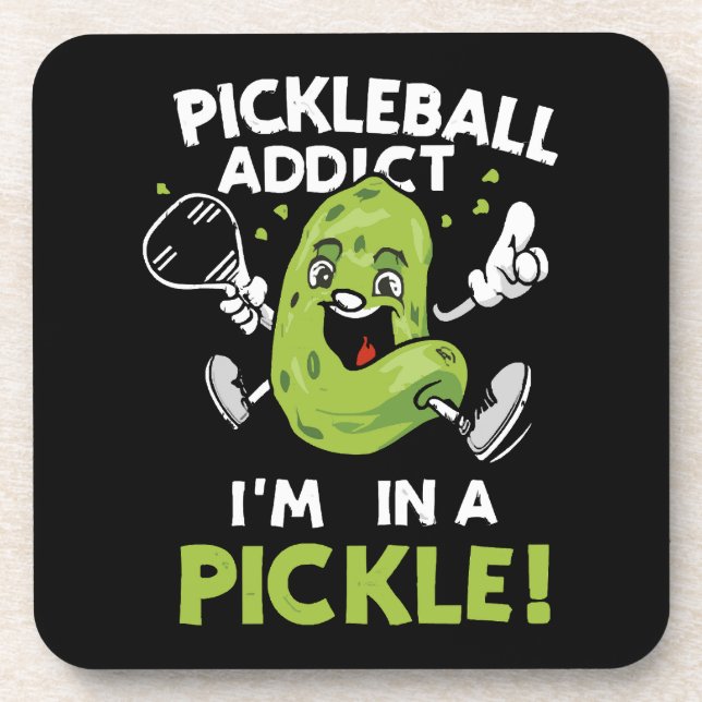 Funny-Pickleball Coaster (Front)