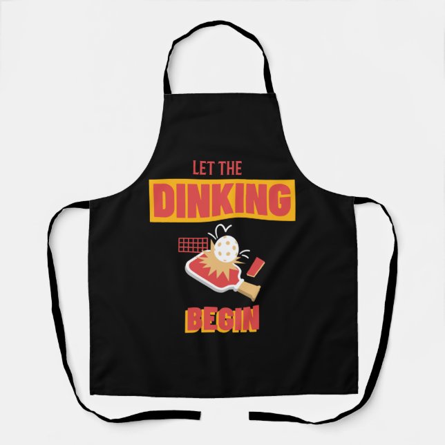 Funny Pickleball design   Apron (Front)