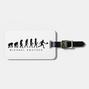 Funny Pickleball Evolution Personalised Luggage Tag