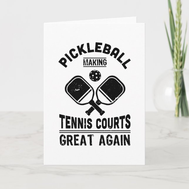 Funny Pickleball Great Again Dink Gift Card (Front)