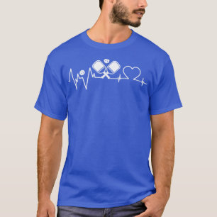 Funny Pickleball Heartbeat 16 T-Shirt