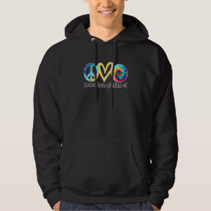 Funny Pickleball Hippie Tie Dye Peace Love Pickle Hoodie