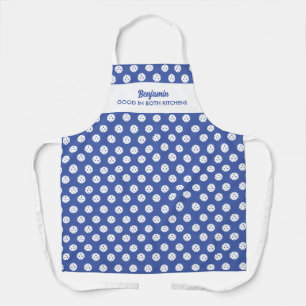 Funny Pickleball Humour Personalised Text Blue Apron