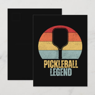 Funny Pickleball Invitation Postcard
