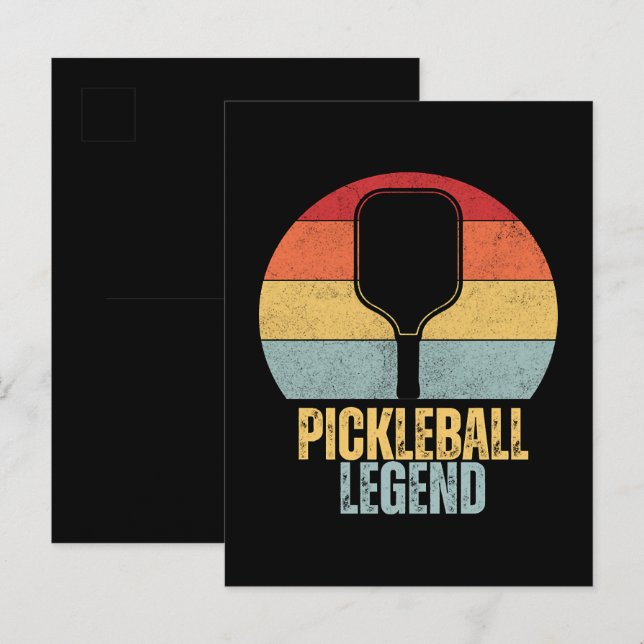 Funny Pickleball Invitation Postcard (Front/Back)