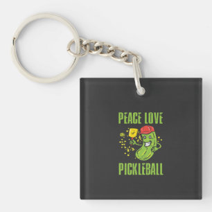 Funny Pickleball Key Ring