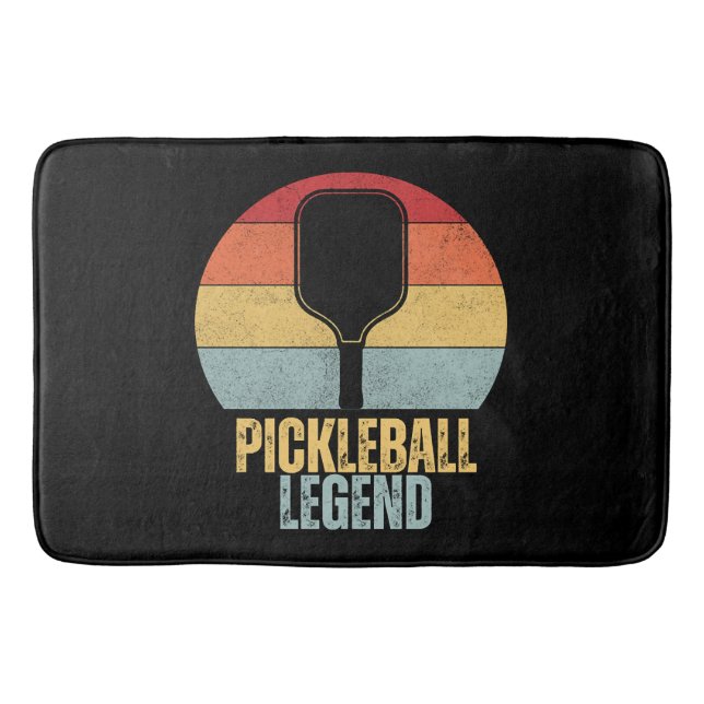 Funny Pickleball Legend Bath Mat (Front)