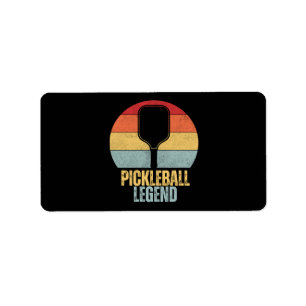 Funny Pickleball Legend Label
