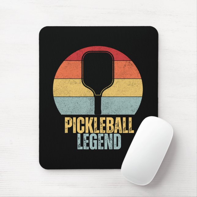 Funny Pickleball Legend Mouse Pad (With Mouse)