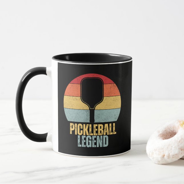 Funny Pickleball Legend Mug (With Donut)
